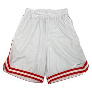 Nike White Red Athletic Shorts | Size S